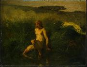 Jean-Franc Millet The bather oil on canvas